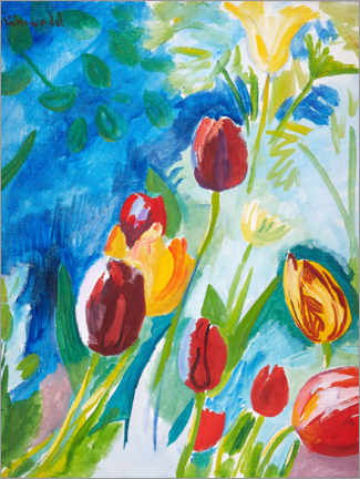 Wandbild  Tulpen - Isaac Grünewald
