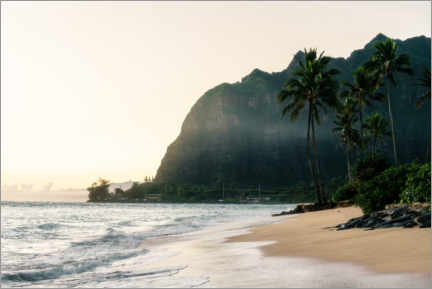 Poster Tropischer Strand auf Hawaii
