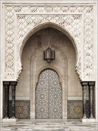 Holzbild  Moschee-Detail in Marokko - Art Couture