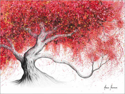 Poster Erdbeertraum Baum