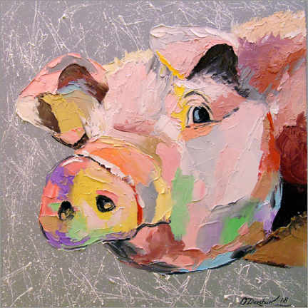 Acrylglasbild  Schwein - Olha Darchuk