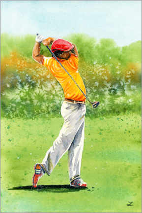 Poster  Golfspieler - Zaira Dzhaubaeva