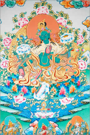 Poster Grüne Tara, Symbol des Wohlstands