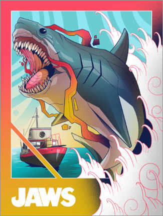 Wandbild  Jaws - Comic