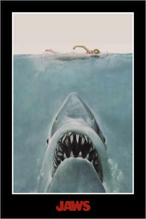 Wandbild  Der Weiße Hai - Schwimmerin