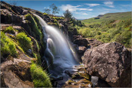 Poster Wasserfall in den Highlands, Schottland