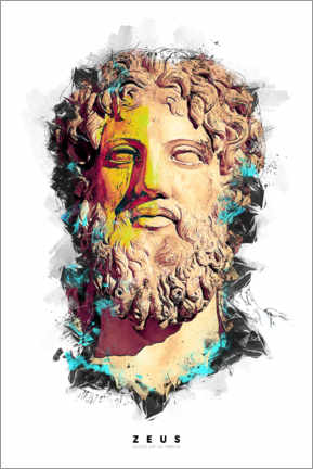 Holzbild  Zeus - Götter des Olymp - Michael Tarassow