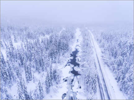 Poster Winter Landschaft