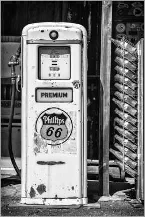 Poster Black Arizona - Premium Gas Station Arizona 66