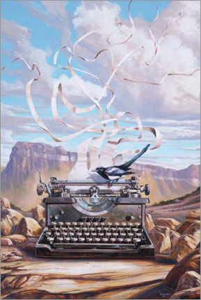 Wandbild  Old Typewriter - Georg Huber