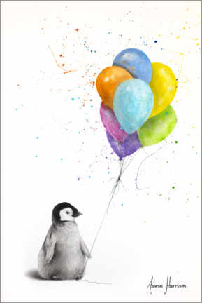 Poster Positiver Pinguin