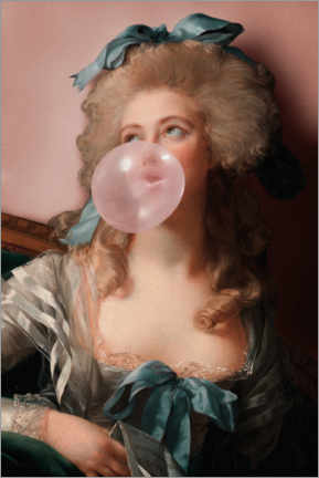 Acrylglasbild  Bubbelgum Prinzessin - Jonas Loose