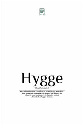 Acrylglasbild  Schöne Wörter - Hygge - Sprachschatztruhe