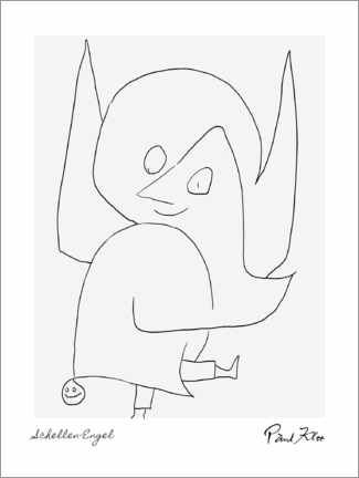 Leinwandbild  Schellenengel - frei nach Klee - Paul Klee