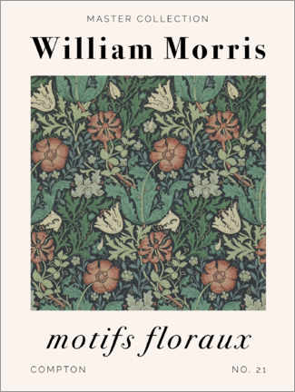 Holzbild  Motifs Floraux - Compton - William Morris