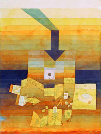 Holzbild  Betroffener Ort - Paul Klee