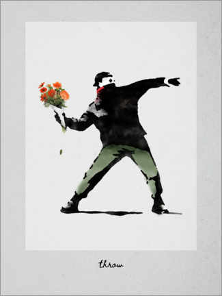 Alubild  Banksy - Excellent Throw