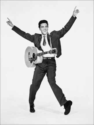 Poster Elvis Presley mit Gitarre