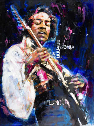 Leinwandbild  Jimi Hendrix - Sid Maurer