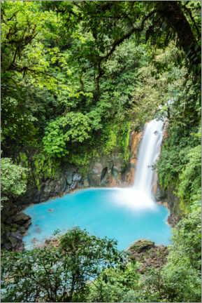 Poster Wasserfall Rio Celeste, Costa Rica