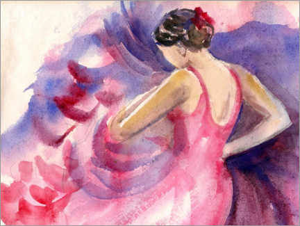 Poster Flamenco-Tänzerin