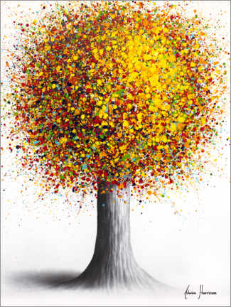 Poster Regenbogen-Fusionsbaum