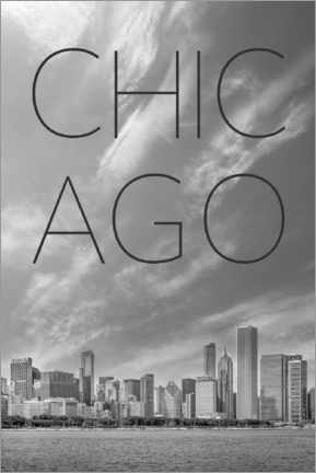 Leinwandbild  Chicago-Skyline - Melanie Viola