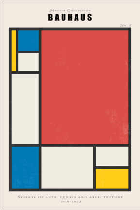 Leinwandbild  Bauhaus Colours