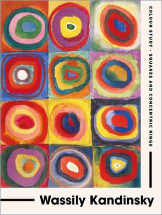 Acrylglasbild  Kandinsky - Colour Study - Wassily Kandinsky