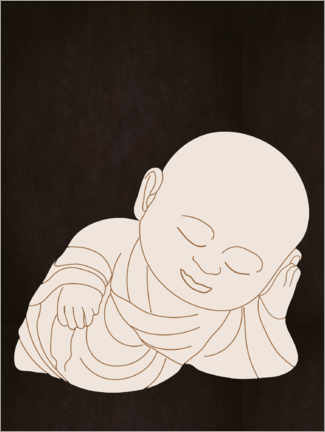 Poster Schlafender Buddha