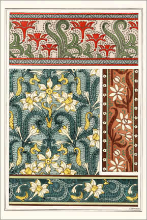 Gallery Print  Narzisse, Narcissus jonquilla - Eugène Grasset