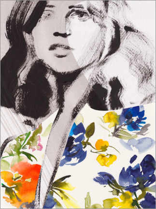 Poster  Blumen Bluse - Sarah Stark