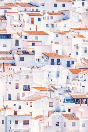 Poster Weiße Häuser in Andalusien