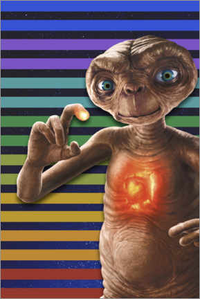 Poster  E.T. stripes