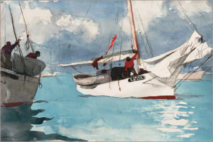 Alubild  Fischerboot, Key West, 1903 - Winslow Homer