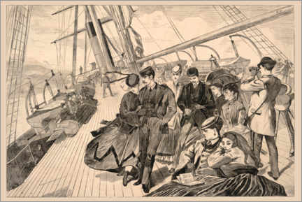 Wandsticker  Auf dem Weg nach Hause, aus Harper's Weekly, 21.12.1867 - Winslow Homer