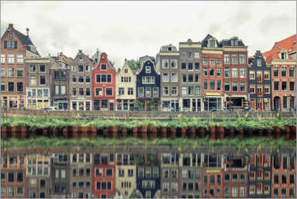 Acrylglasbild  Buntes Amsterdam - Manjik Pictures