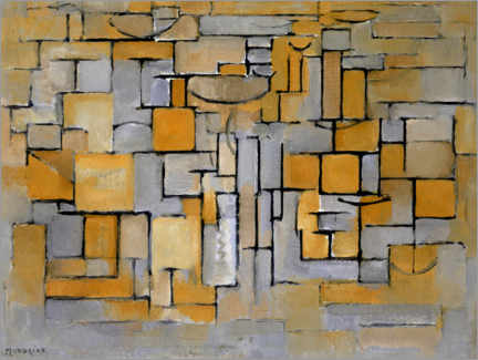 Gallery Print  Gemälde Nr. II / Komposition Nr. XV / Komposition 4, 1913 - Piet Mondriaan