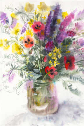 Gallery Print  Strauß wilder Blumen - Samira Yanushkova