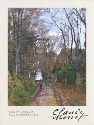 Acrylglasbild  Path to Normandy - Claude Monet
