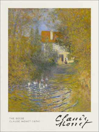 Poster  The Geese - Claude Monet