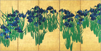 Poster  Schwertlilien - Ogata Korin