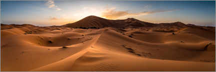 Poster  Sonnenuntergang in der Sahara, Marokko - Matteo Colombo