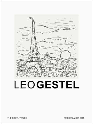 Alubild  The Eiffel Tower (special Edition) - Leo Gestel