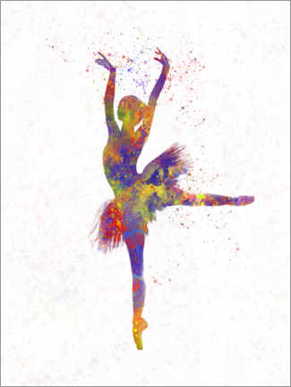 Ballett Leinwand Bild mit Keilrahmen Bilder Tanz Größe 80x45cm 