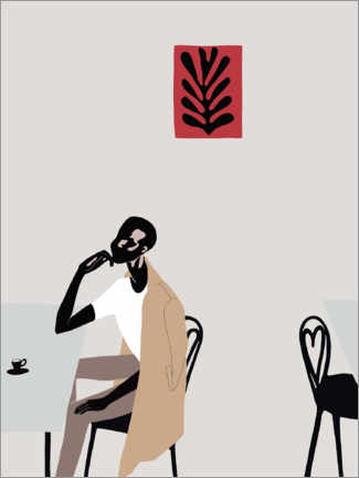 Wandsticker  Im Café mit Matisse - Yi Xiao Chen
