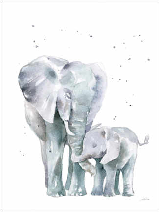 Poster  Mama Elefant - Katrina Pete