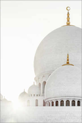Leinwandbild  Weiße Moschee - Sonnenschein - Philippe HUGONNARD