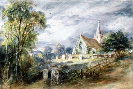 Gallery Print  Stoke Poges Kirche - John Constable