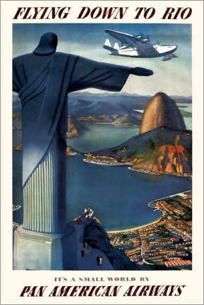 Poster Fliegen bis Rio